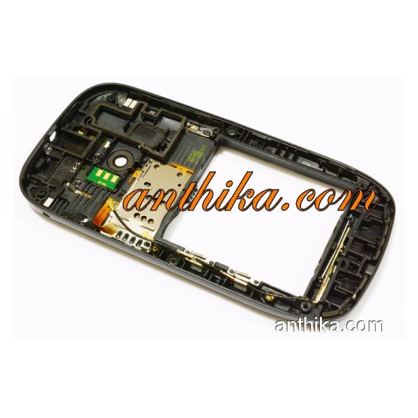 Nokia C7 Kasa Original Middle Cover Frame Black Used - 6